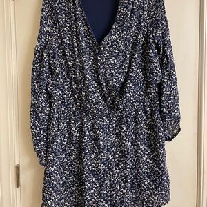 floral long sleeve romper